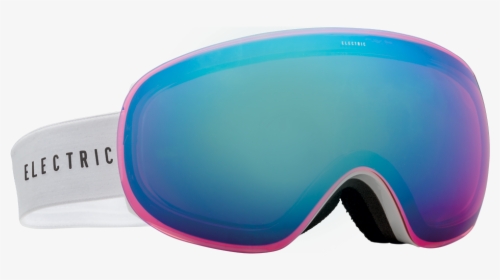 5 Snow Goggle Gloss White W/ Rose Blue Chrome - Diving Equipment, HD Png Download, Free Download