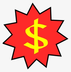Dollars Sign In Star - Blue Starburst Png, Transparent Png, Free Download
