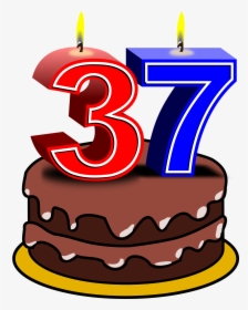 37years - Birthday Cake Clip Art, HD Png Download, Free Download