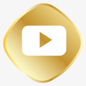 Youtube Logo Png Gold - Circle, Transparent Png, Free Download