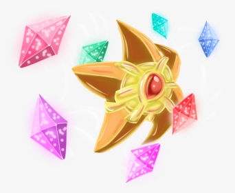 Staryu Used Power Gem By Thewarriorartist - Artificial Flower, HD Png Download, Free Download