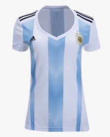 #argentina #mujeres #camiseta - Argentina World Cup Jersey Women, HD Png Download, Free Download