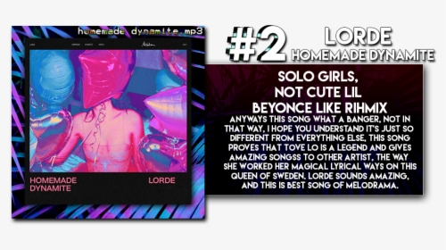 Homemade Dynamite Lorde Remix, HD Png Download, Free Download