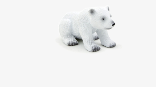 Mojo Fun Sitting Polar Bear Cub Figure , Png Download - Polar Bear, Transparent Png, Free Download