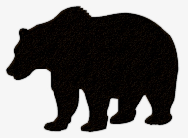 Transparent Grizzly Bear Png - Bear Silhouette No Background, Png Download, Free Download