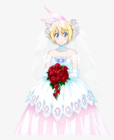 Nisekoi Chitoge Wedding Dress Render 2 By Sharknex-d86wkjr - Chitoge Kirisaki Wedding Dress, HD Png Download, Free Download