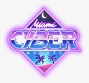 Synthwave Outrun Cyberpunk - Graphic Design, HD Png Download, Free Download