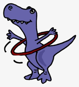 Dinosaur And Hula Hoop - Yoyo Cartoon, HD Png Download, Free Download