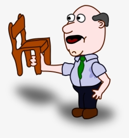 Man Lifting A Chair, HD Png Download, Free Download