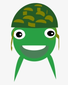 Toad,vertebrate,frog - Funny Soldier Clipart, HD Png Download, Free Download