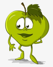 Apple Funny Kindness Free Photo - Gambar Apel Kartun Lucu, HD Png Download, Free Download