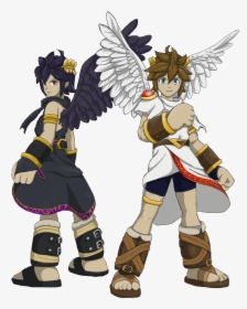 Pit And Dark Pit - Cartoon, HD Png Download, Free Download