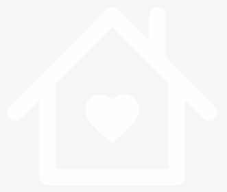 Silhouette Illustration Of A House With A Heart Inside - Silhouette Home With A Heart, HD Png Download, Free Download