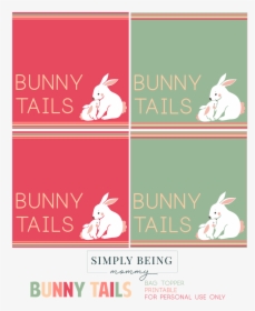 Bunny Tails Easter Printable - Cartoon, HD Png Download, Free Download