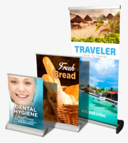 Table Top Banner Stand - 11 X 17 Table Top Banner, HD Png Download, Free Download