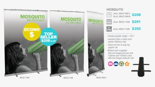 Economy Retractable Banner Stands - Flyer, HD Png Download, Free Download