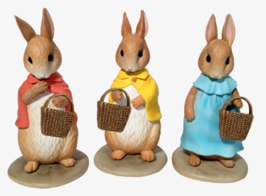 Fairy Garden Flopsy, Mopsy, & Cotton Tail Fairies Secret - Peter Rabbit Flopsy Mopsy And Cottontail, HD Png Download, Free Download