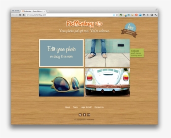 Picmonkey Online Photo Editing Picnik Alternative - Picmonkey, HD Png Download, Free Download