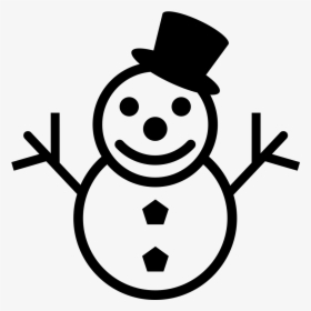 Transparent Snowman Emoji Png - Snowman Black And White Emoji, Png Download, Free Download