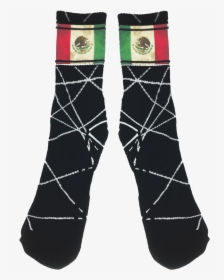 Viva Mexico Dye Sublimation Fitness Crew Socks - Sock, HD Png Download, Free Download