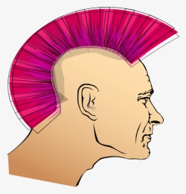 Punk Man - Punk Hair Clip Art, HD Png Download, Free Download