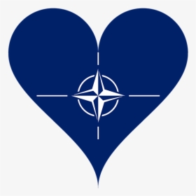 Love, Heart, Nato, Flag, Logo, Blue, White - Nato Flag, HD Png Download, Free Download