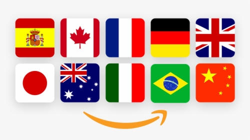 Amazon Countries - Australia Canada New Zealand Uk Flags, HD Png Download, Free Download