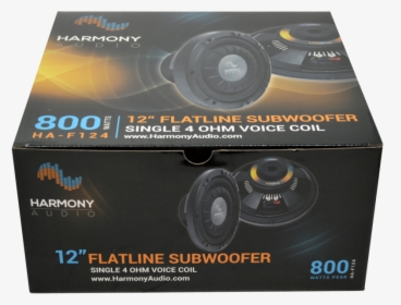 Harmony Audio Ha-f124 Car Stereo Flatline Series 800 - Harmony Audio Subwoofer, HD Png Download, Free Download