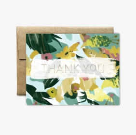 Foil Yellow Floral Thank You Card - Still Life, HD Png Download, Free Download