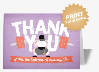 Thank You Card Fitness, HD Png Download, Free Download