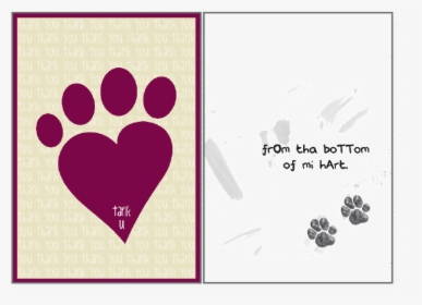 Bottom Of Mi Hart"  Class="lazyload Blur Up"  Style="width - Thank You Card From Dog, HD Png Download, Free Download