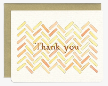 Herringbone Thank You - Greeting Card, HD Png Download, Free Download