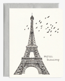 Whimsical Paris Thank You Card - Steeple, HD Png Download, Free Download