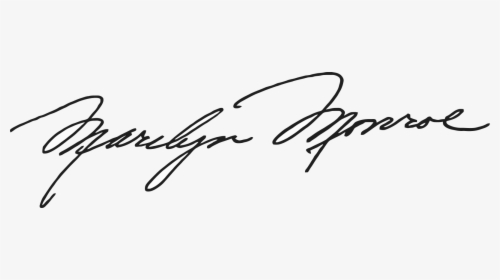 1601px-marilyn Monroe Signature - Marilyn Monroe Signature Png, Transparent Png, Free Download