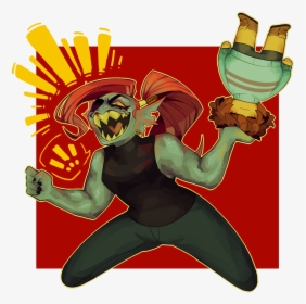 Cryptidw00rm Undertale , Transparent Cartoons - Undyne Cryptidw00rm, HD Png Download, Free Download