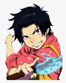 #rin Okumura #rinokumura #anime #ao No Exorcist #blue - Rin Cute Blue Exorcist, HD Png Download, Free Download