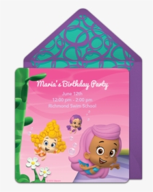 Bubble Guppies Party Invitations, HD Png Download, Free Download