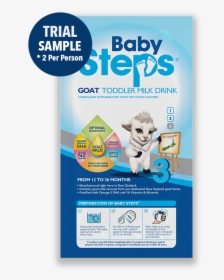 Toddler Milk Drink Sachet From 1 To 3 Years - Baby Steps Goat Milk Powder Stage 3, HD Png Download, Free Download
