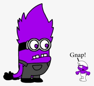 Evil Minion Png - Smurf And Purple Minion, Transparent Png, Free Download