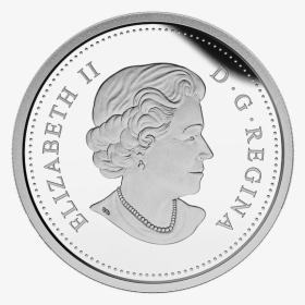 2015 $5 Fine Silver Coin - Queen Elizabeth Canada Coin, HD Png Download, Free Download