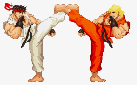 Iniciamos La Saga Con El Street Fighter Original , - Ken Street Fighter 2 Ryu Png, Transparent Png, Free Download