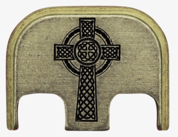 Celtic Cross Brass Rugged Finish Back Plate - Celtic Cross, HD Png Download, Free Download