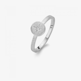 North Star Ring With 0,01 Diamond, Silver Ring - Pre-engagement Ring, HD Png Download, Free Download