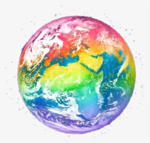 Earth World Rainbowearth - Africa From Space Station, HD Png Download, Free Download
