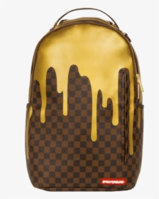 Sprayground Backpacks Gold Drip, HD Png Download, Free Download