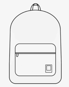Rainbow Backpacks Drawing - Drawing Of A Book Bag, HD Png Download, Free Download