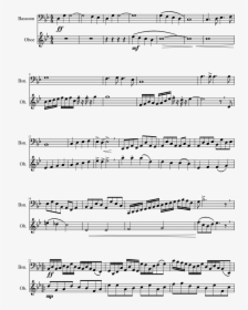 Bassoon And Oboe Duet - Turkish March Sheet Music, HD Png Download, Free Download
