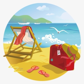 Tropical Islands Resort Beach Summer Clip Art - Summer Beach Clipart, HD Png Download, Free Download