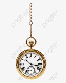 Product Physical Gold Png - Eco Drive Pocket Watch, Transparent Png, Free Download