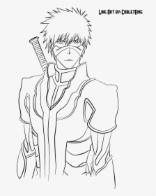 Bleach Ichigo Coloring Pages Sketch Coloring Page - Ichigo Kurosaki Bleach Color Page, HD Png Download, Free Download